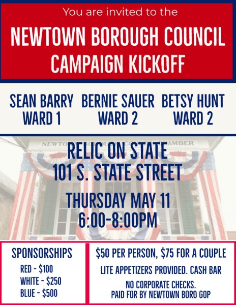 NewtownGOP's tweet photo. Greater Newtown Republican Club Notification of local event - https://t.co/Bdkn6eyHox https://t.co/2eMEpAUXhY