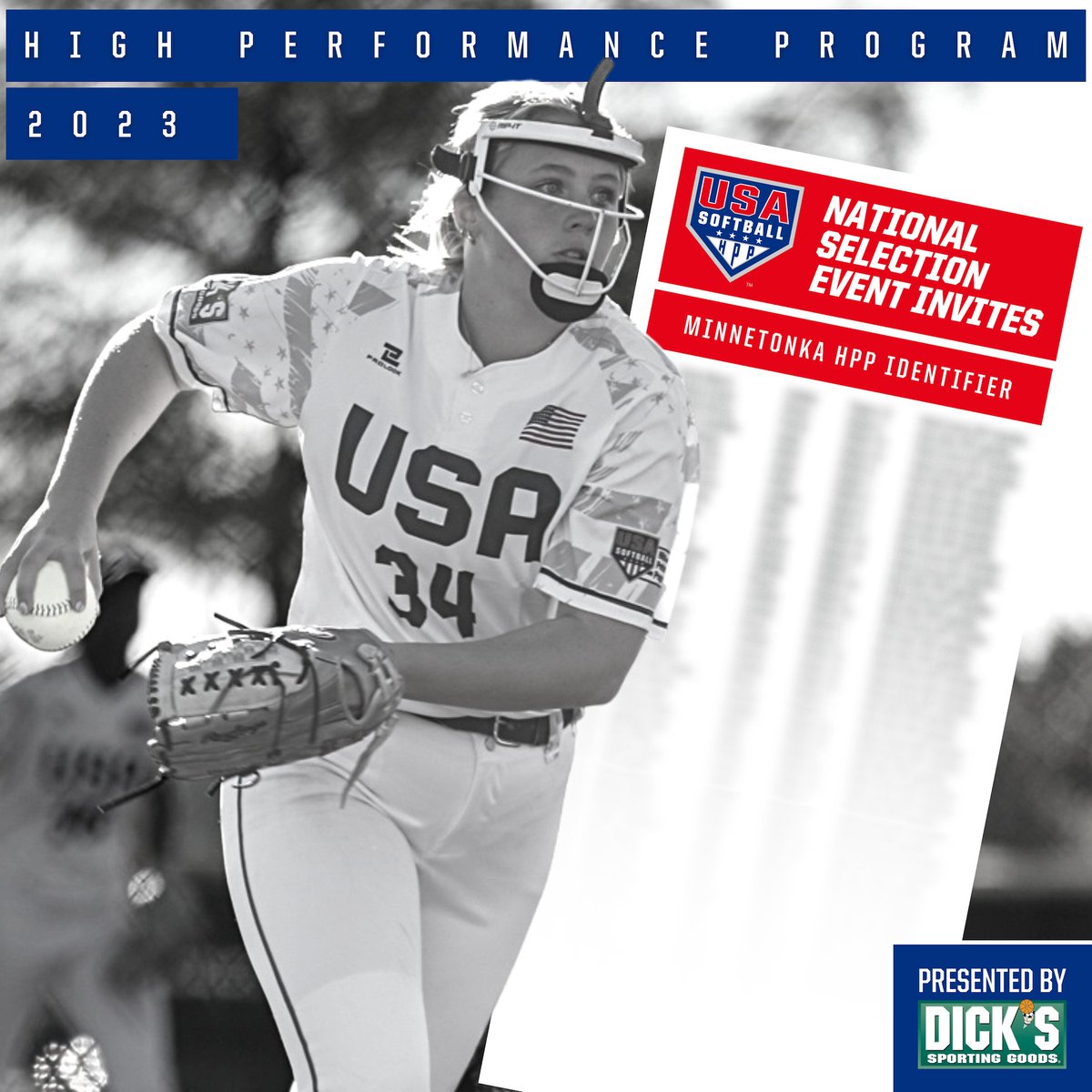 USASoftball's tweet image. 🚨 𝗜𝗻𝘃𝗶𝘁𝗲𝘀 𝘀𝗲𝗻𝘁! 🚨 
 
Check out which athletes from the Region 8 #HPP Identifier in Minnetonka, MN have been selected to the 2023 National Selection Event, 𝘱𝘳𝘦𝘴𝘦𝘯𝘵𝘦𝘥 𝘣𝘺 @DICKS 👇 
 
Click here → go.teamusa.org/3iXGO5J