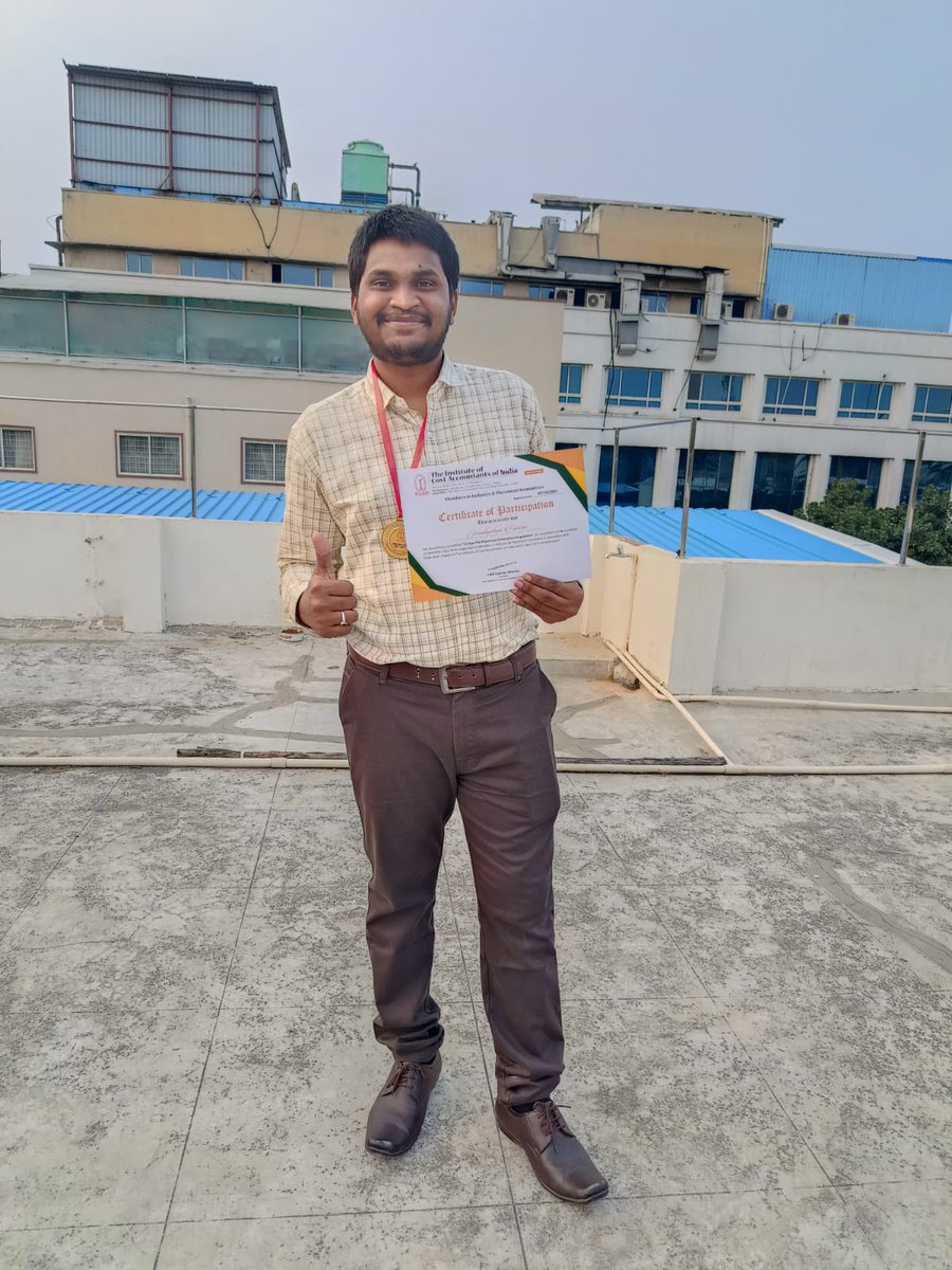 Iam_JRaviteja's tweet photo. #CMAConvocation officially
CMA.Ravi Teja one more memorable day in life thank you #ICMAI @in https://t.co/6u2FFyiguc