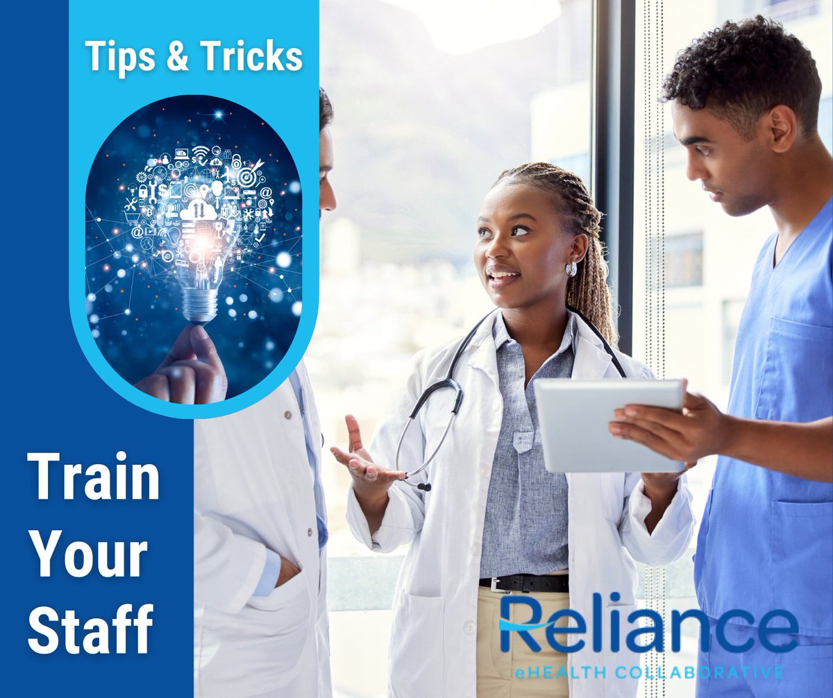 efmaddox's tweet photo. RelianceHIE: Keep your staff up-to-date with the latest technologies and tools that can help improve patient care! Training your staff on the benefits of using Reliance in your regular workflow can help streamline your practice and provide better patient… https://t.co/koklOjCVxo