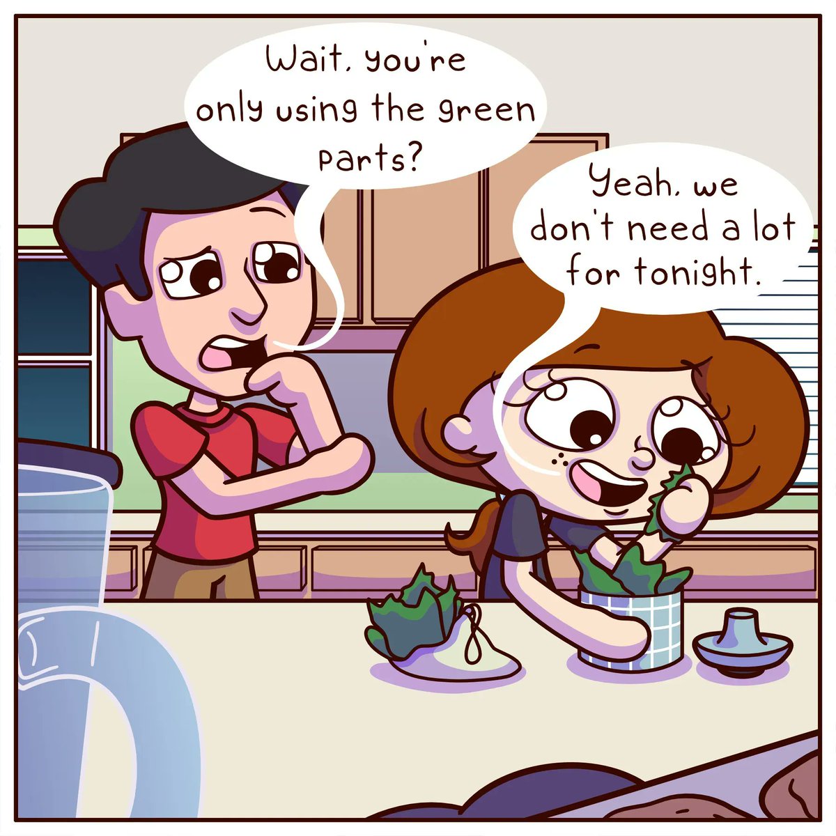 LittleMeComix's tweet photo. Which cook are you😆🥗
#Adultlife #comics #comicstrip #couplecooking #humor #lazycooking #littleanimatedme #originalcomic #webcomicsofinstagram https://t.co/KQ4IgzOjE8