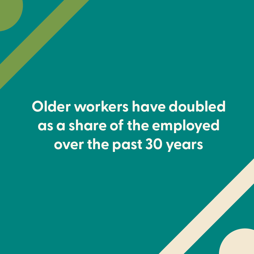 sffed's tweet photo. Older workers have doubled as a share of the employed over the past 30 years. Copy and paste the chart code 122099600000000001010000000000 into the #SFFedDataExplorer and dig into the data: https://t.co/M6FKI8GAdw | #SFFedResearch #EconTwitter #Workers #Labor https://t.co/3tpuUVlkis