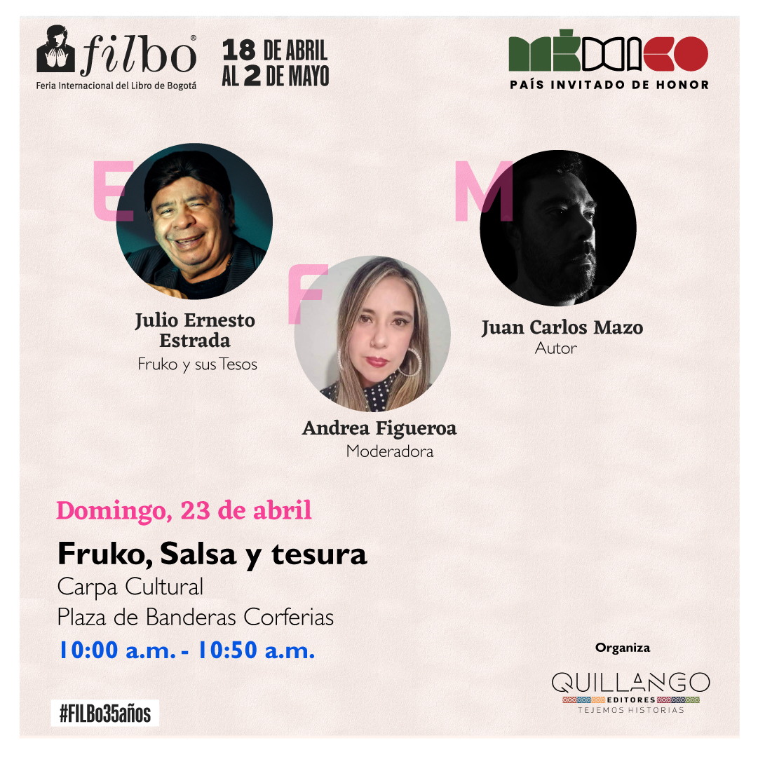 QEditores's tweet photo. 🎤🎶 ¡Conversación imperdible! Acompáñanos en un encuentro con el autor del libro 'Fruko, Salsa y Tesura' 📚🎷 Descubre la vida y obra de Fruko y sus Tesos, una de las agrupaciones más importantes de Colombia 🇨🇴🌟 @Fruko_oficial https://t.co/4voT1hLKEL