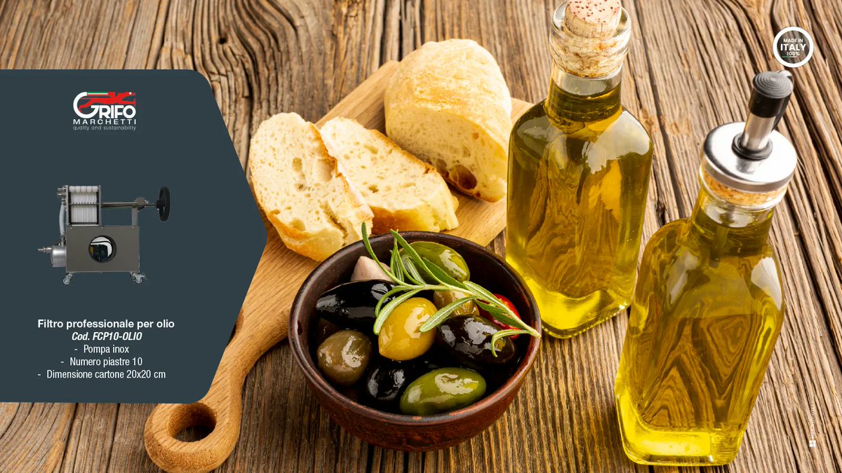 Grifo_Marchetti's tweet photo. Le nostre #macchine per la produzione di #olio, come i nostri filtri, sono affidabili e sicure per un olio sempre di #qualità!
Scopri tutti i nostri prodotti!

#olio #filtriolio #grifomarhetti #macchineagricole #agricoltura #madeinitaly #dietamediterranea #ciboitaliano https://t.co/j6gJrLC4BD