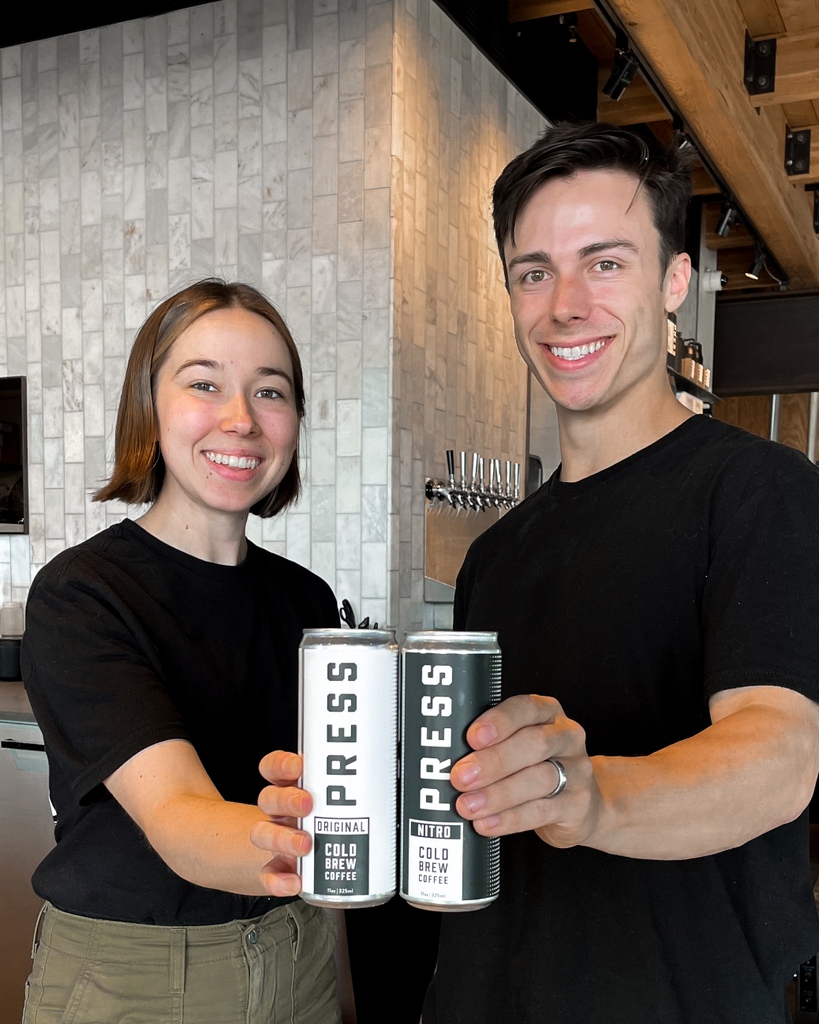 PressCoffee's tweet photo. Celebrate National Cold Brew Day with us!🎉🤍🖤⁠
⁠
Buy 3 cans of cold brew, and get a 4th can FREE! Mix and match your own 4 pack from our original, nitro, and bold cold brew. ⁠
⁠
‼️Offer excludes app purchases. Offer not available at Press Coffee Sprouts Osborn‼️ https://t.co/GwSmlwleJ1