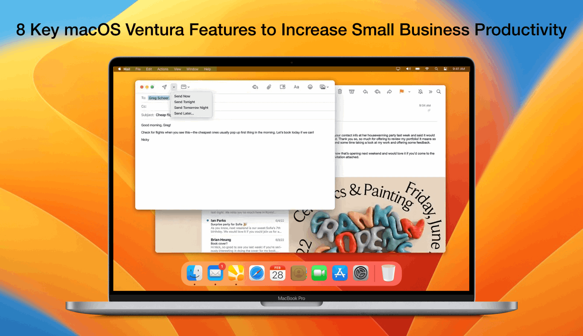 dayliteapp's tweet photo. If you’re on the fence about updating to macOS Ventura, check out our top picks of the 8 new features that small business owners and entrepreneurs will love! https://t.co/67VSy0SJ1J

#macOSVentura #AppleVentura #macforbusiness #appleforbusiness #macOSfeatures #DayliteforMac https://t.co/STOxZMLxx8