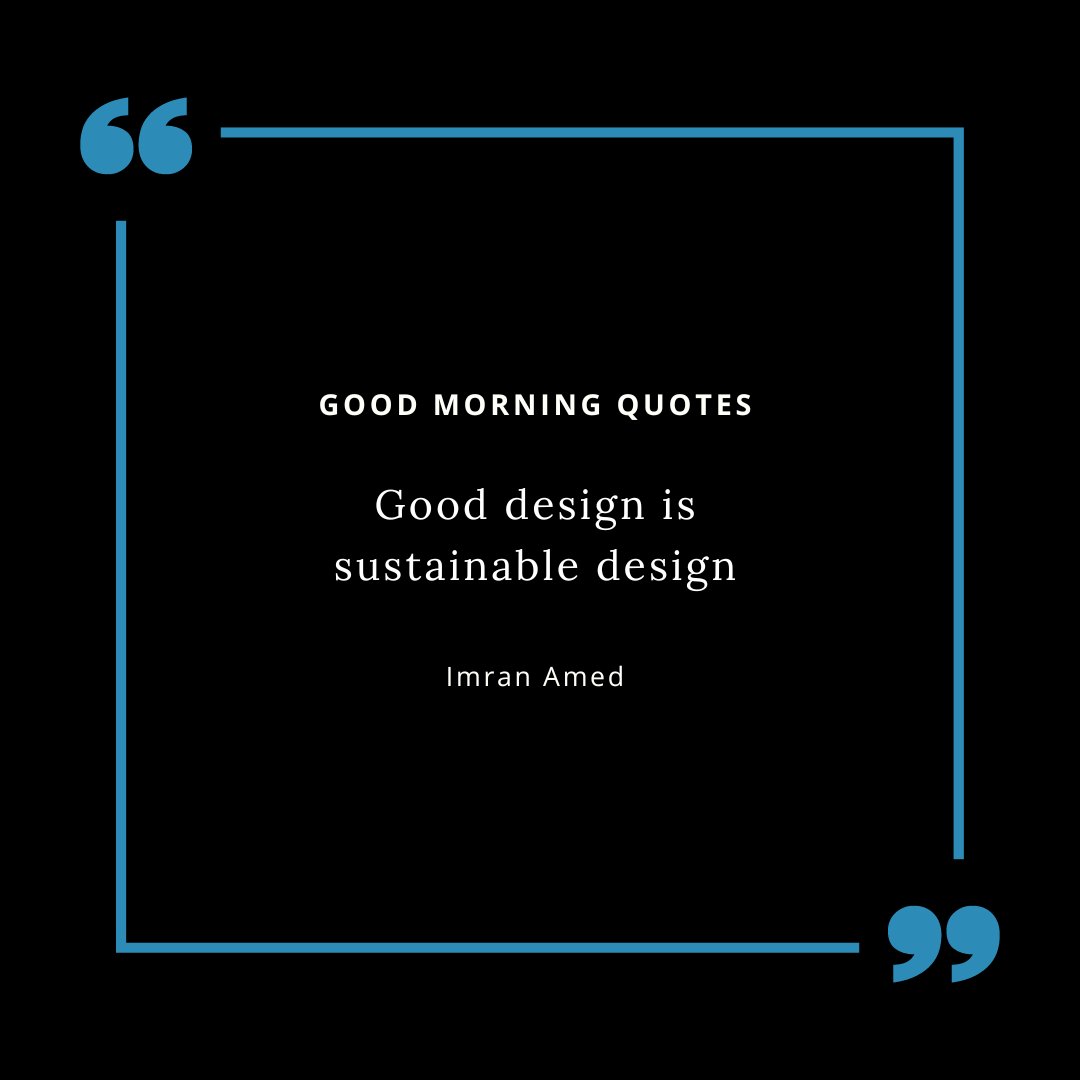 Guten Morgen. Zum Start in die Woche haben wir heute ein Zitat zum Thema #sustainabledesign für Euch.🌱
Ist das Thema für Euch interessant? Dann verpasst auf keinen Fall unsere UIG-Tagung am 14.09.23, die ganz im Zeichen der #nachhaltigen #Digitalisierung steht.

#sux #uig2023