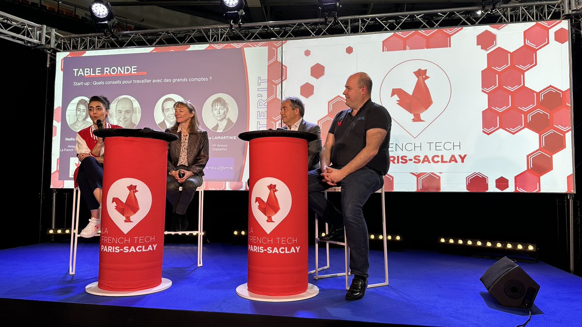 Nous participons ce soir à une table ronde concernant les relations entre #startup et grands comptes. <a href="/Stellantis/">Stellantis</a> et <a href="/renaultgroup/">Renault Group</a> / Software Republic / @ericfeunteun sont présents pour cet échange. Merci à <a href="/TechSaclay/">French Tech Paris Saclay</a> pour cette opportunité.