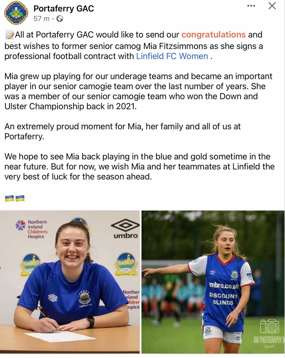 AGS_Camogie's tweet photo. Best wishes @miafitzay! @assumptionlive https://t.co/EnX83X185v