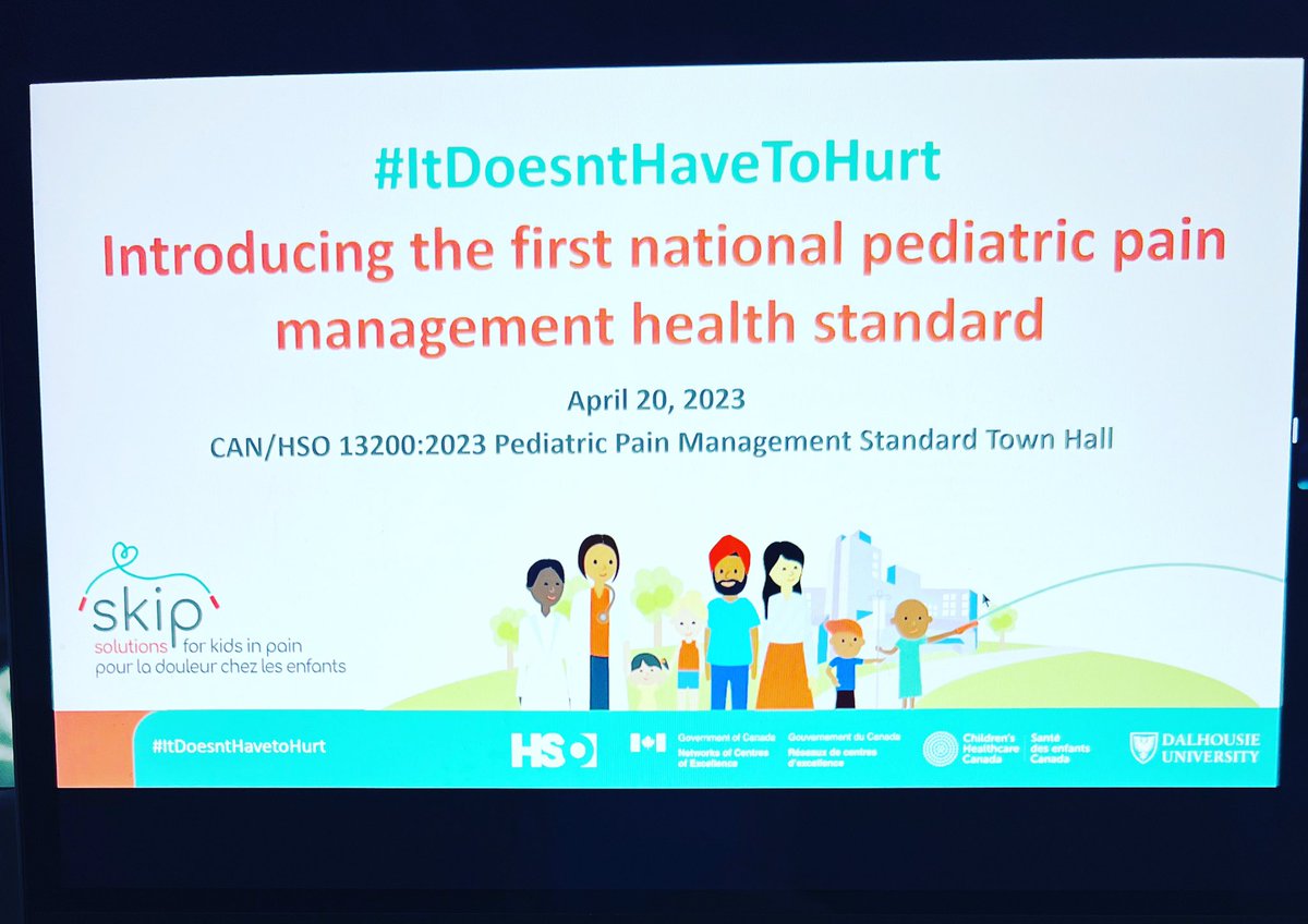 Excited to learn more about Canada’s 1st National Paediatric Pain Standard

#ItDoesntHaveToHurt 

Thankful to Solutions for Kids in Pain and Children's Healthcare Canada for this opportunity!