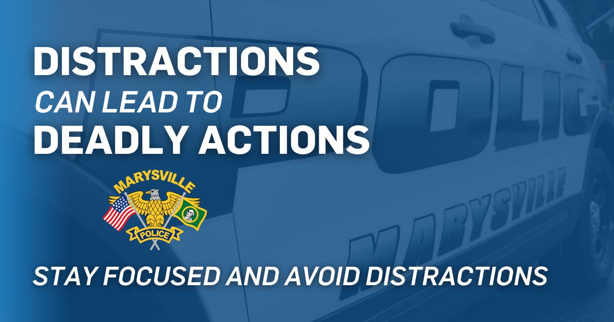 MarysvilleWAPD's tweet photo. Steer clear of distracted driving!📵
While driving, you're responsible for not only your own safety but also the safety of others on the road. Let's shift into gear, stay focused, and make sure we all arrive safely.
#DistractedDrivingAwarenessMonth
#MPDTrafficThursday https://t.co/eqZREvutcf