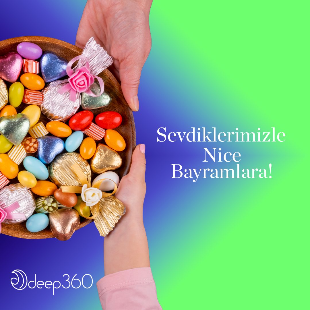 deep360official's tweet photo. Herkese sevdikleriyle birlikte güzel bir bayram dileriz, iyi bayramlar! 🍬🍭

#Deep360 #İyiBayramlar https://t.co/EQzK9ldwYj