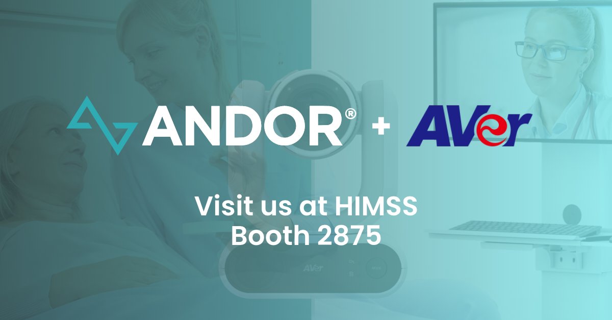 andor_health's tweet photo. ThinkAndor® #VirtualRounding connects to @averproav medical grade PTZ cameras enabling inpatient experiences including #VirtualSitting & #VirtualNursing. To learn how you can achieve more with AI-powered virtual experiences, visit Andor Health booth 2875 at @HIMSS. #CONNECTBetter https://t.co/EXZ9F8MU3u