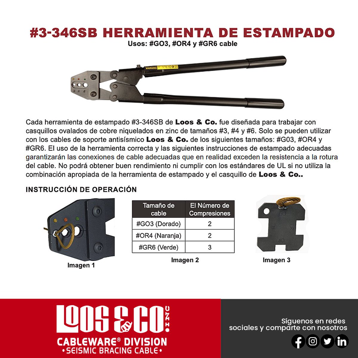 Loos_Seismic's tweet photo. Una herramienta económica y bien hecha para troquelar manguitos de cable #GO3 (ORO) , #OR4 (NARANJA) y #GR6 (VERDE) . Loos&Co ofrece las herramientas correctas para estampar nuestros manguitos ovalados galvanizados.
Más Información
📱 +1 239 6435667
#sismorresistente #hvac https://t.co/BekHuYXJYL