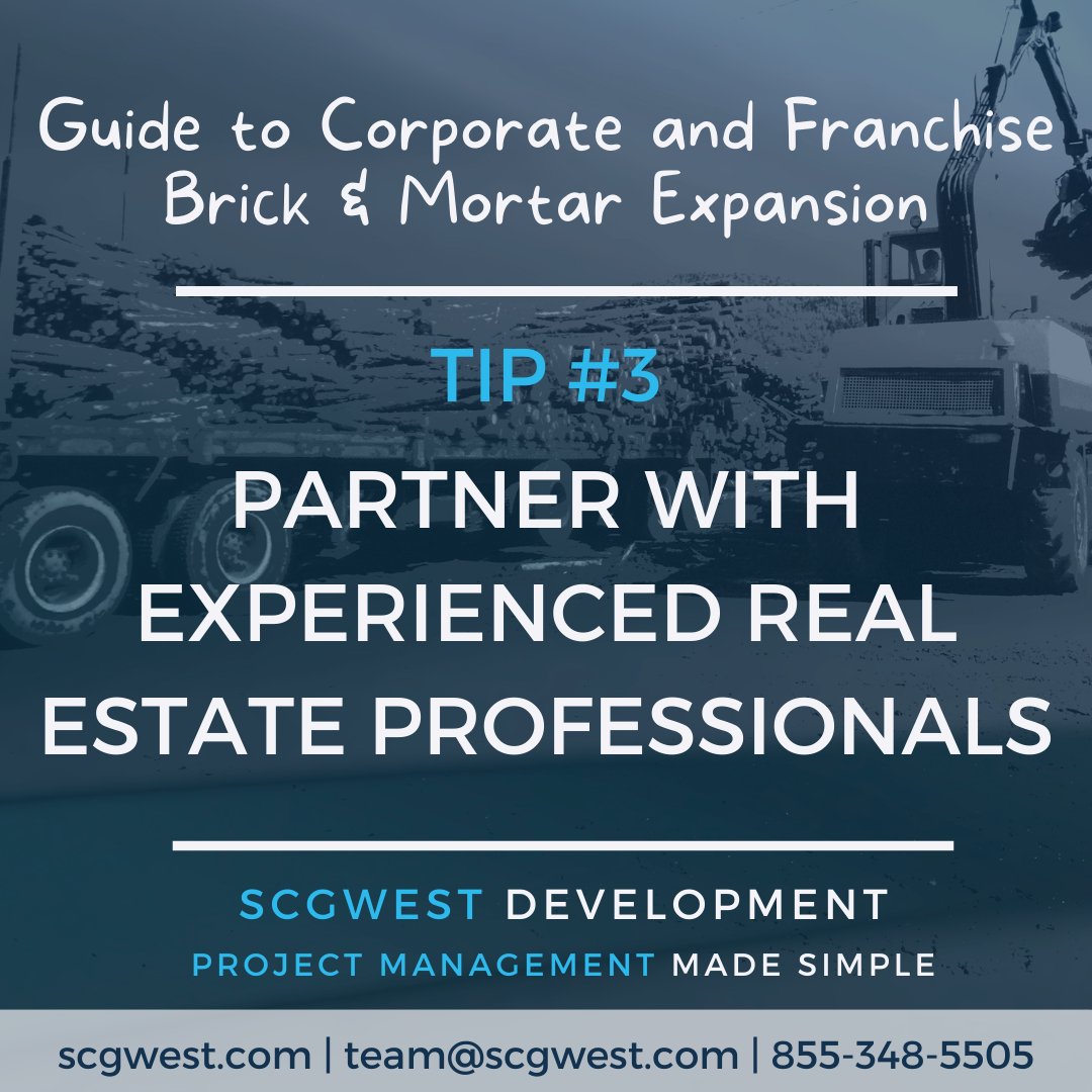 SCGWest's tweet photo. Behind every successful corporate or franchise expansion is a team of experienced professionals! Thatβs why Tip #3 is to partner with experts who can execute your vision into reality. Choose your partners wisely and set your business up for growth and success!π #PartnerWithPros https://t.co/ztSFQPBFW4