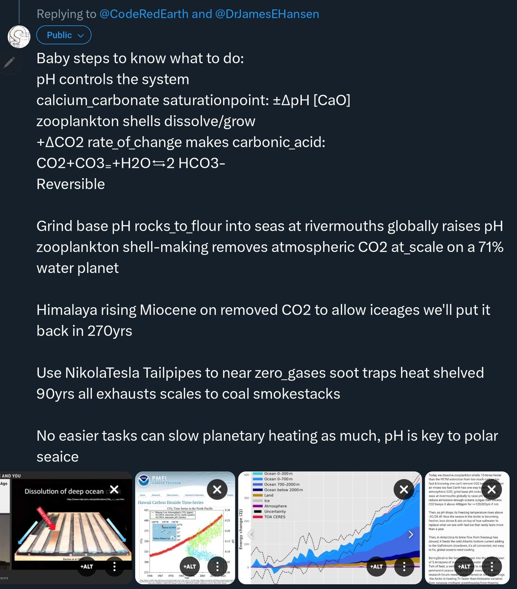 AdvLivingSys's tweet photo. @mo_raging @climate_fact @USRepKCastor @USouthFlorida @StPeteFL The crisis, we dissolve zooplankton 10×faster than PETM flood_basalts did in 50,000yr of eruptions

This is the basis of commercial fisheries, the #ShellfishIndustry toast in 50yrs
Excess CO2 rate_of_change makes carbonic_acid at the air-sea interface
https://t.co/bMYSXyGZGZ https://t.co/9gq8XgTWo5