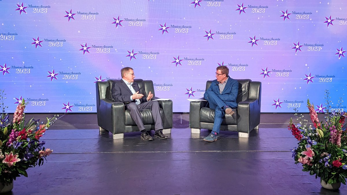 CovenantCA's tweet photo. Covenant CEO Patrick Dumelie and Covenant board chair Ed Stelmach engage in a fireside chat to reflect on a variety of topics, including the importance of celebrating how our people continue to live our mission and values across Alberta. #CovenantMission https://t.co/CWprilAq7U