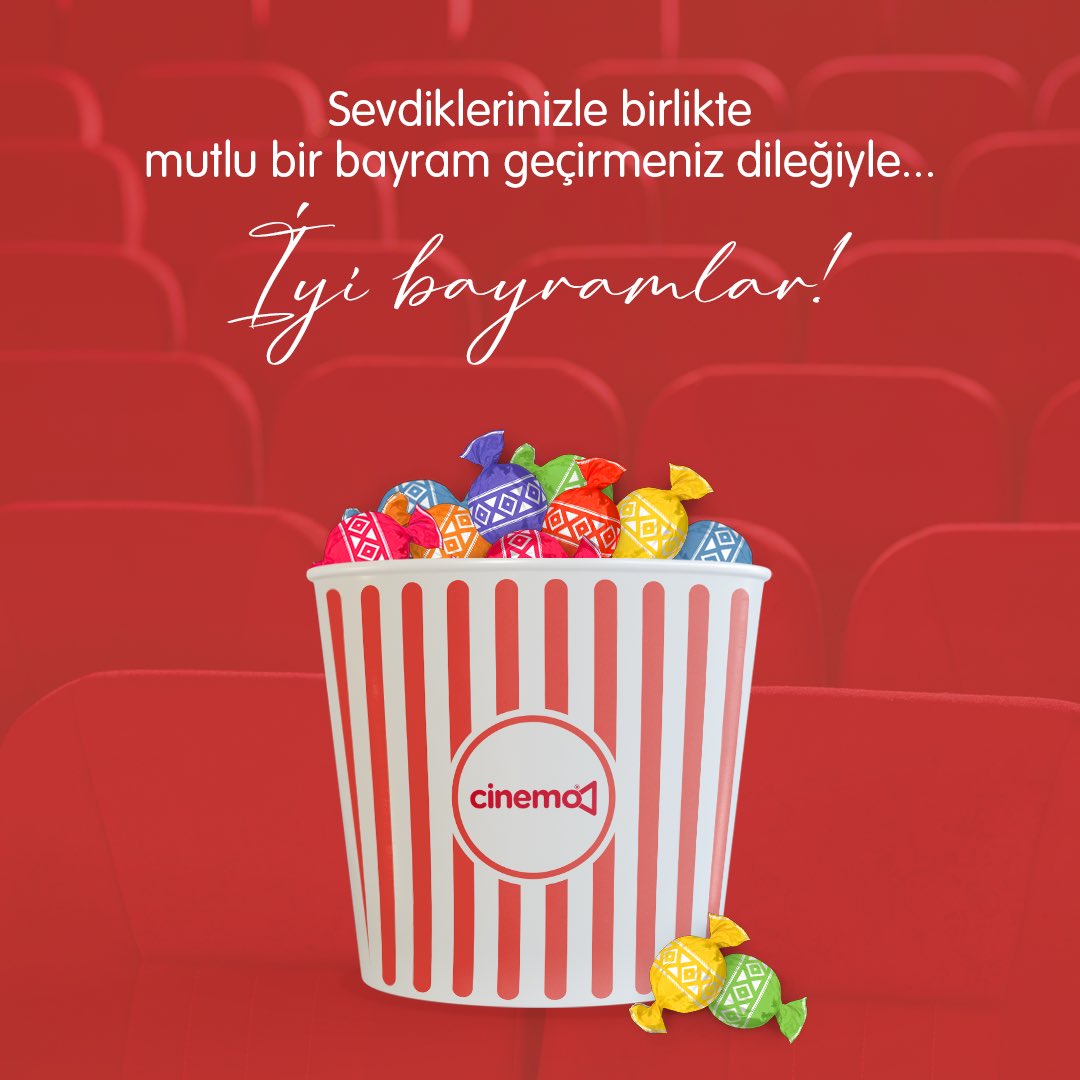 CinemoTR's tweet photo. Sevdiklerinizle birlikte mutlu bir bayram geçirmeniz dileğiyle… İyi bayramlar !✨ https://t.co/rz28cnYP3S