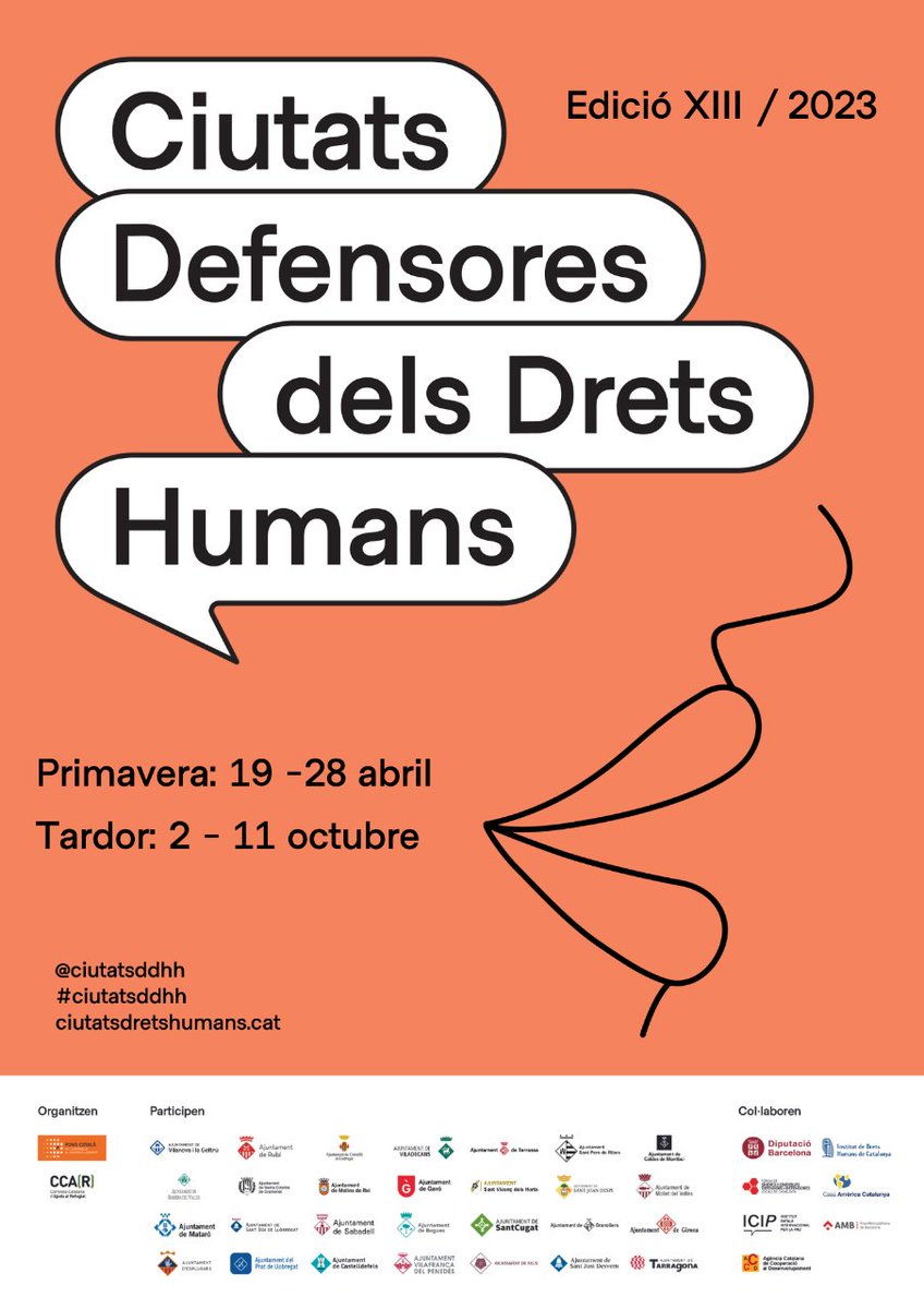 AjCaldesMontbui's tweet photo. ➡️ Defensors i defensores dels Drets Humans de l’Iran, l’Equador, Palestina i del Senegal visitaran Caldes de Montbui entre el 24 i el 28 d’abril dins la XIII edició de les Ciutats Defensores
📰🔗 https://t.co/KxUiuVbJWO
#ciutatsddhh #caldesdemontbui https://t.co/lkCW2LDa8v