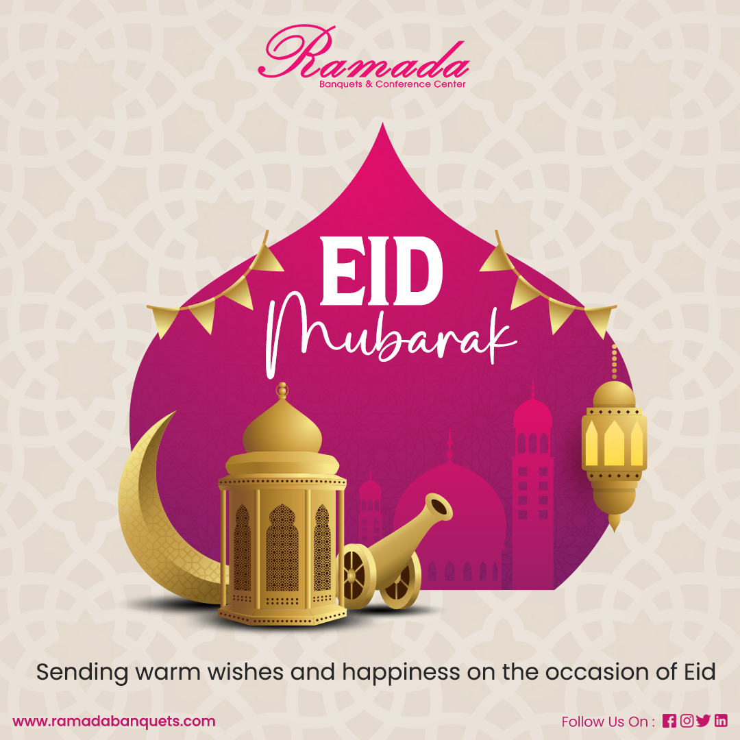 RamadaBanquets's tweet photo. Gather with family and friends to celebrate this joyous occasion in style. Our stunning event spaces, exquisite catering, and impeccable service ensure an unforgettable Eid experience.
Contact us today!
#EidMubarak #RamadaBanquets #Catering #ImpeccableService #CelebrateInStyle https://t.co/qA6Pc4K0HX