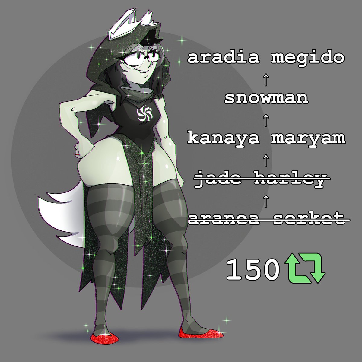 VHorgeus's tweet photo. jade is clueless 
150 rt and i'll draw thicc kanaya next
#homestuck #HOM3STUCK #jadeharley https://t.co/Yc4qdIC0Zf