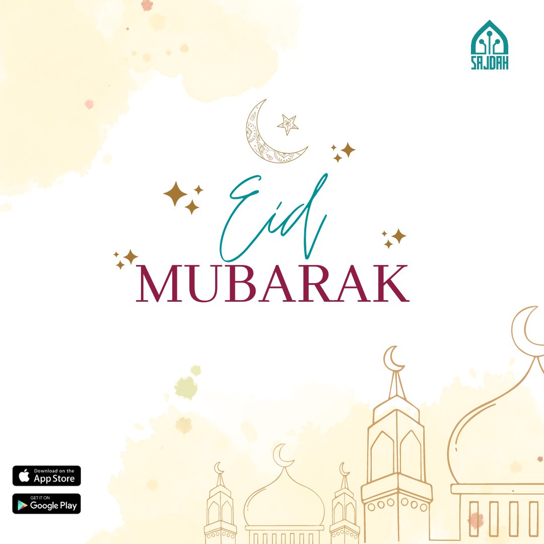 GetSajdah's tweet photo. Wishing you and your family a happy and blessed Eid.

May Allah's mercy and guidance always be with you. Eid Mubarak! 🌙✨🕌 #EidMubarak #Eid2023 https://t.co/cRmNzIzTk3