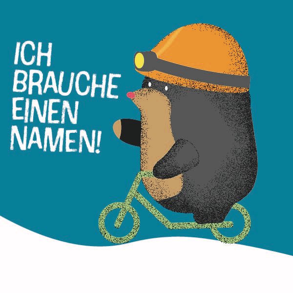 Kinder, macht euch bereit für eine große Aufgabe! Wir suchen einen Namen für unser Maskottchen, den Laufrad-fahrenden Maulwurf. Schickt uns eure Ideen und werdet Teil der KidicalMass in Bochum. Die/der Gewinner*in wird bei der Veranstaltung bekannt gegeben. #KidicalMassBochum