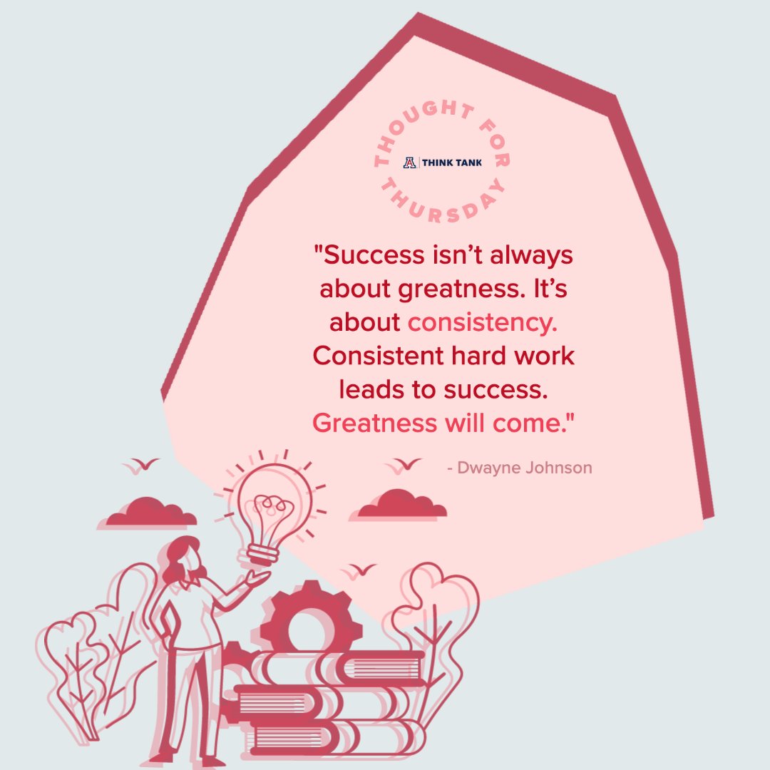 uazthinktank's tweet photo. Thought for Thursday 💭
#uaz #uarizona #uofa #universityofarizona #beardown #quote #dwaynejohnson https://t.co/1LIqhSNHjm
