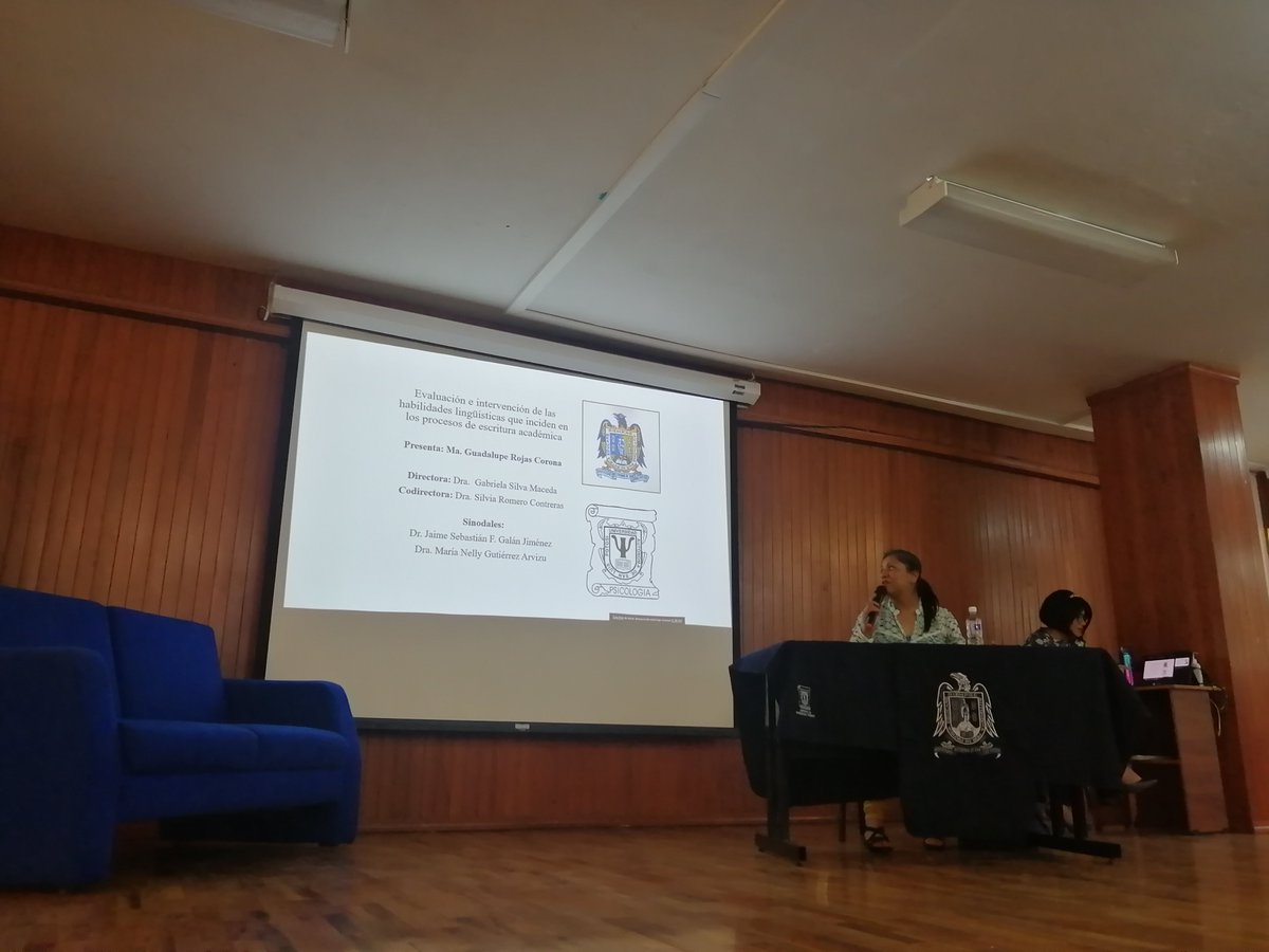 BVRosalba's tweet photo. En la segunda Sesión del Coloquio de Doctorado de @UaslpPsicologia en @LaUASLP  Hoy las presentaciones de @facastro85 y Lou Rojas #Ciencia #calidad ✅ https://t.co/J6YapSBgGJ