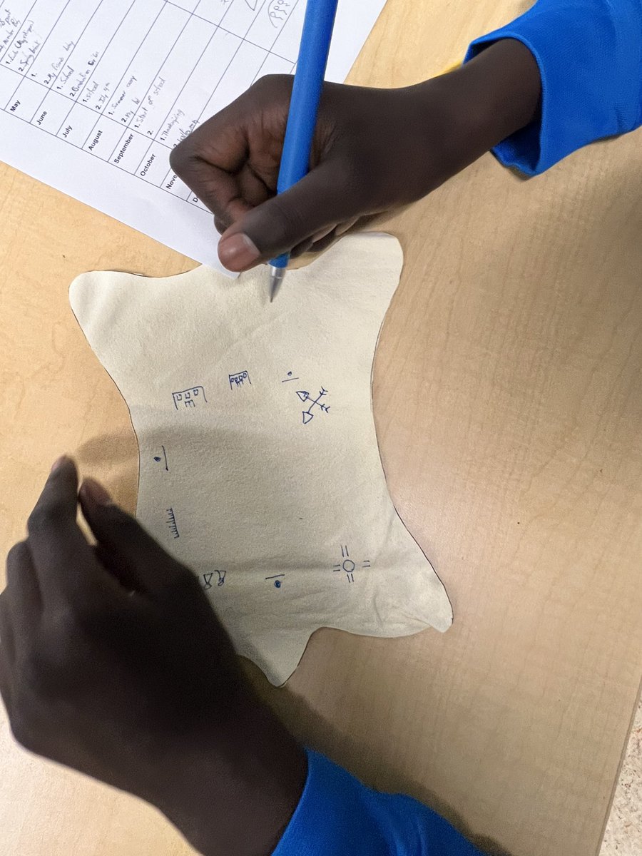 Glendale_MrE's tweet photo. Thank you to our amazing parent who showed the grade 5/6 students how to make a #WinterCount! Students learned how Indigenous Peoples use Winter Counts to depict the events of each year!
#WeAreCBE https://t.co/oFQySBeZz4