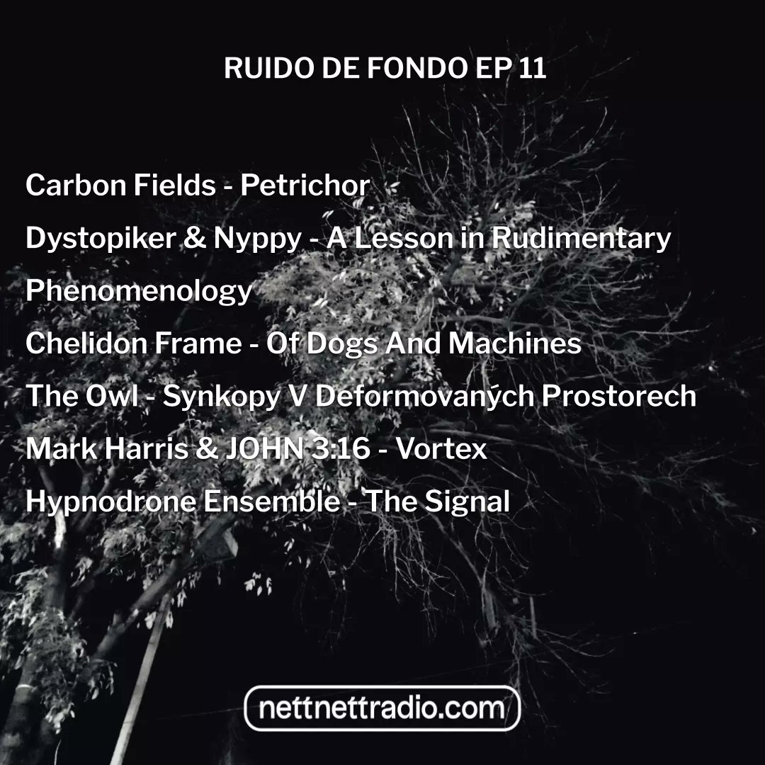 AutumnClouds's tweet photo. Today at Ruido de Fondo, I've prepared for you a selection of experimental music ranging from electronic, electroacoustic, noise, drone, post rock, sound art. 

6pm PT / 7pm CDMX 
GMT -06 
by https://t.co/ZnmWLc88g5 https://t.co/3ObsDMVxbN