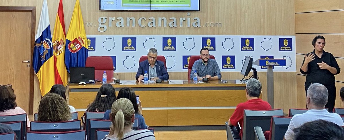 👏Esta mañana en la celebración de la Jornada de tecnologías y startups para la movilidad de personas con discapacidad, sobre la nueva movilidad inclusiva en Gran Canaria☺️

#FundaciónGranCanariaAccesible #movilidadinclusiva #personascondiscapacidad