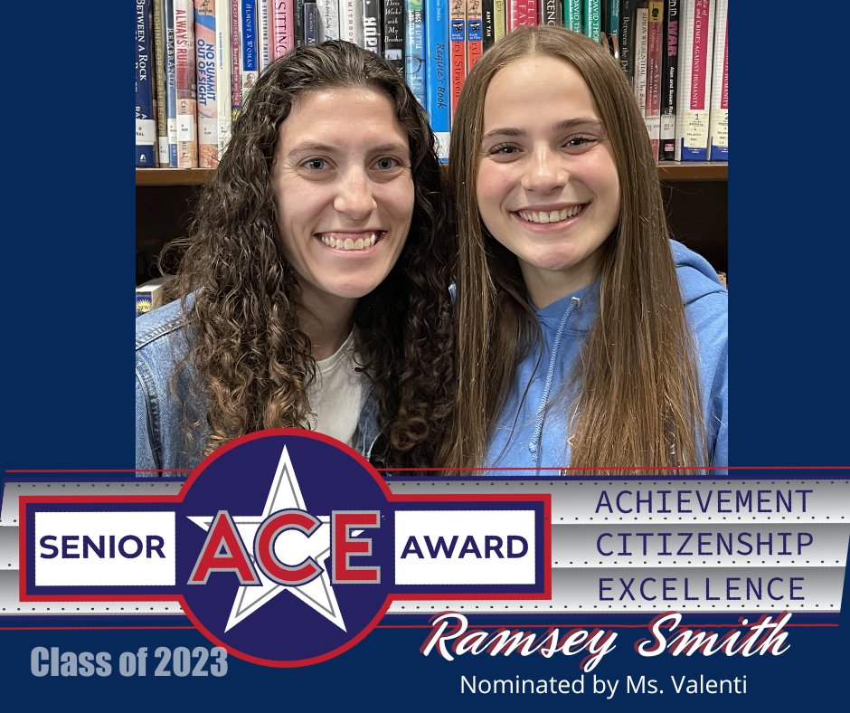 SENIOR ✈️ ACE AWARD: Congrats to Ramsey Smith, who was nominated by 🌍 Social Studies teacher Ms. Valenti. This recognizes Seniors for Achievement-Citizenship-Excellence, and the teachers who honored them. 
 #kenstonclassof2023 #kenstonACEs  #kenstoninspired #kenstonpeak