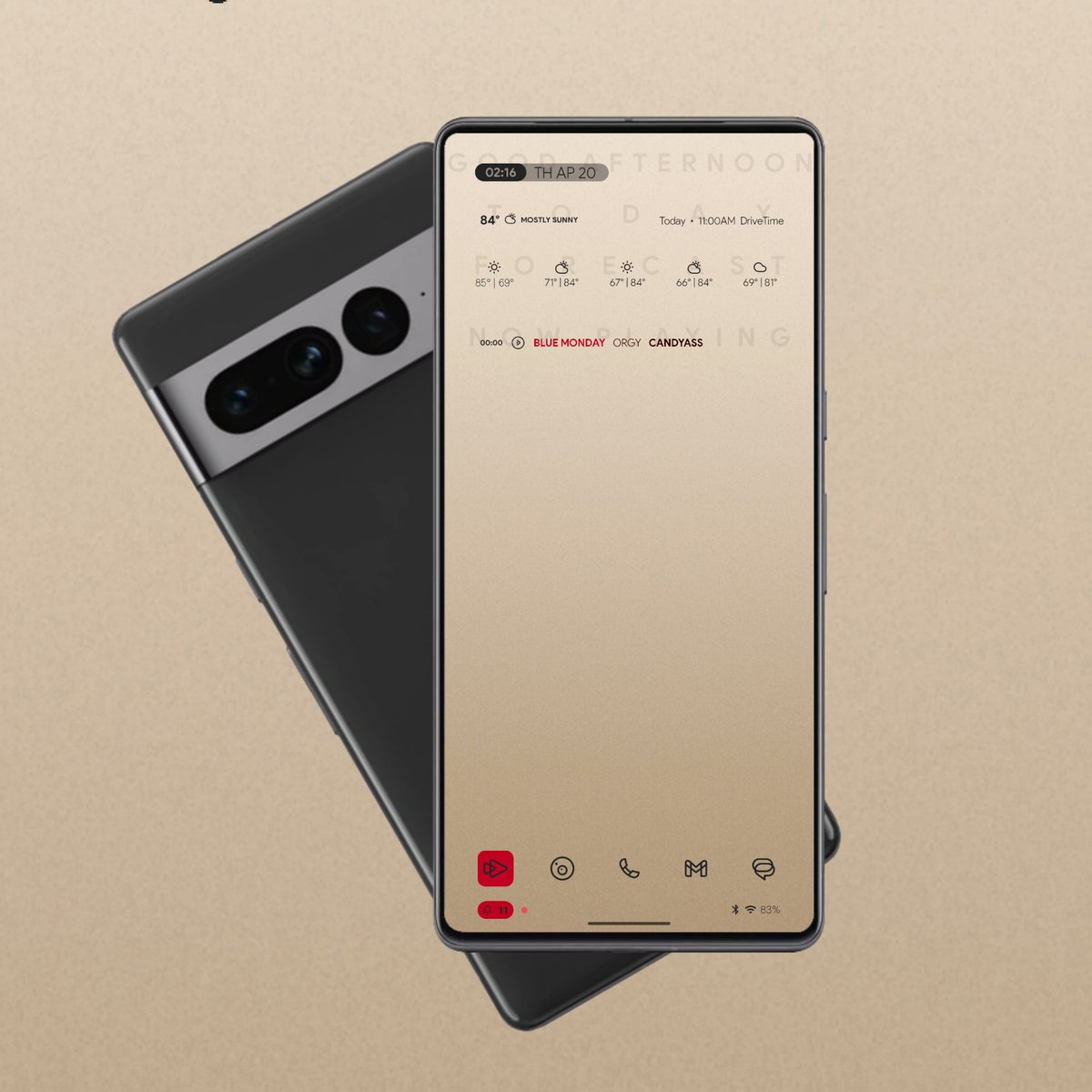 MinimalDesign5's tweet photo. #minimal #klwp Some elements from @RheinlandMike #clean #pixel7pro #pixelfans https://t.co/nSS8aBCiSm