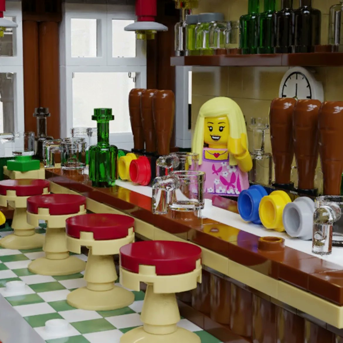 bricked1980's tweet image. Its five years today since I first posted this MOC online. A London Pub I designed called "The Queen Bricktoria" 🍺🍻
#LEGO #LEGOMOC #Rebrickable rebrickable.com/mocs/MOC-28774…