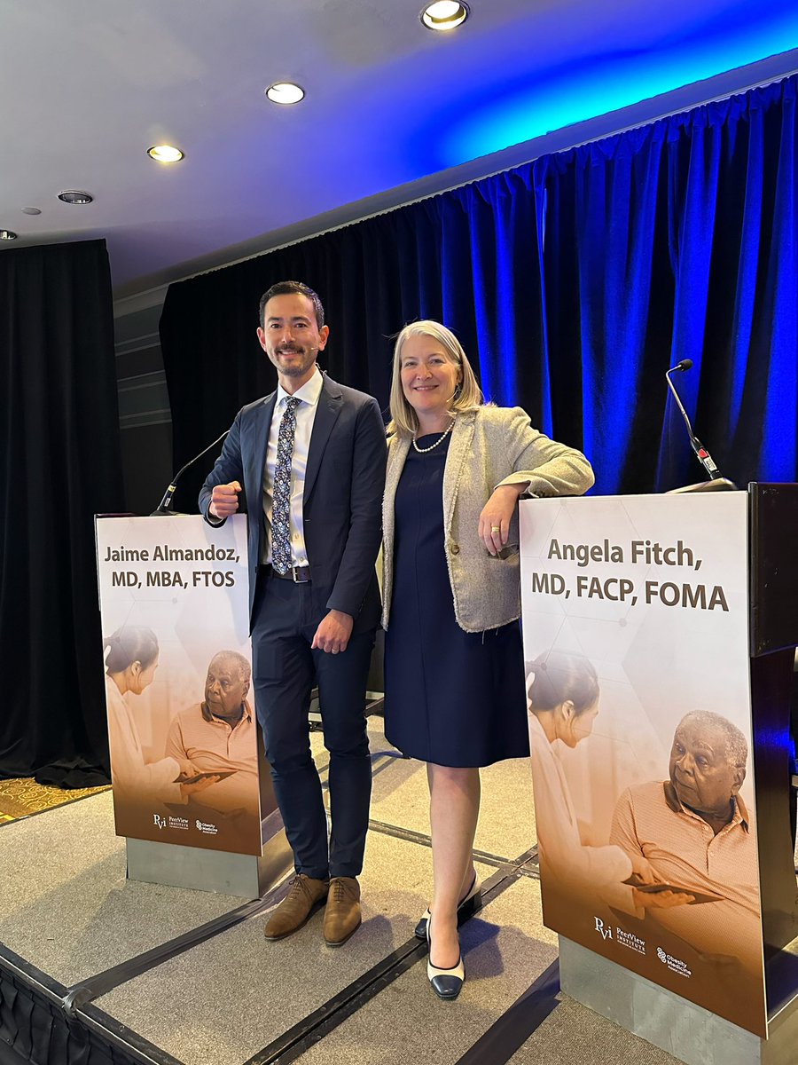 Overcoming #weightbias and practicing what we preach to treat #obesity with the amazing @DrAngelaFitch at the @OMAsocial Spring Meeting @PeerView