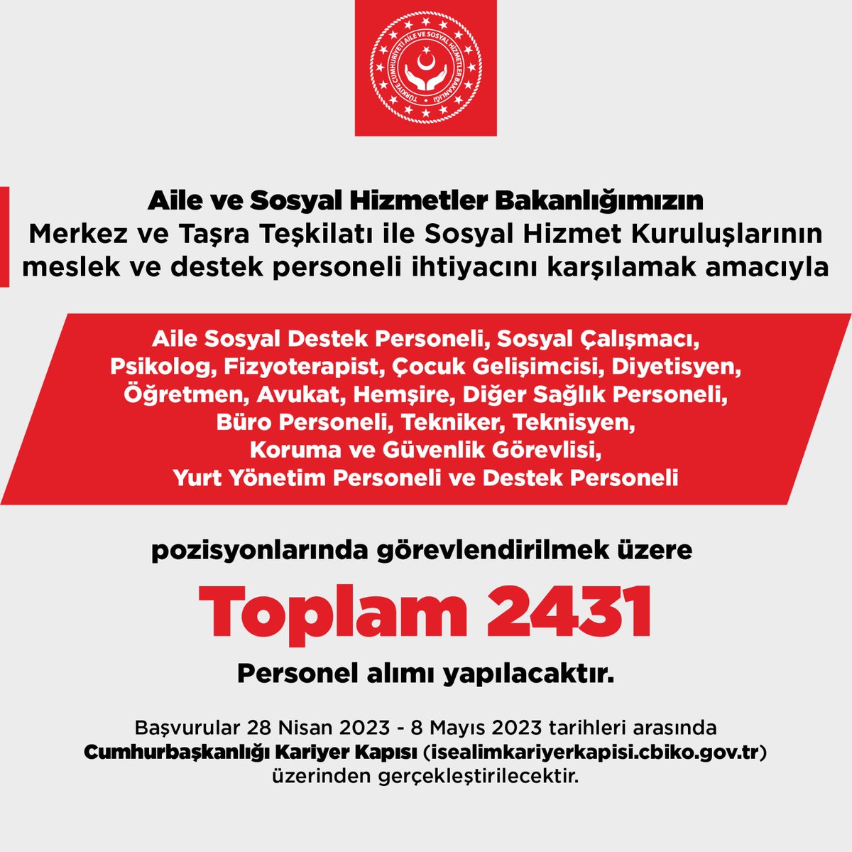 Emeklerimizin karşılığını almak istiyoruz.Bu alım sayısını kabul etmiyoruz
<a href="/deryayanikashb/">Derya Yanık</a>
<a href="/tcailesosyal/">T.C. Aile ve Sosyal Hizmetler Bakanlığı</a>
<a href="/RTErdogan/">Recep Tayyip Erdoğan</a>
#Oyum25binSHUya