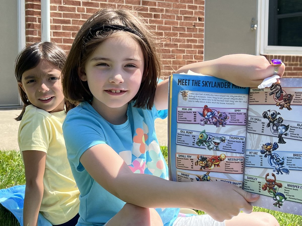 It’s a beautiful day to read outside!  <a href="/Kingsville_BCPS/">Kingsville Elementary_BCPS</a>