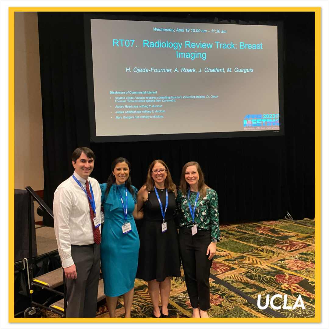 UCLA Radiology (@radiologyucla) on Twitter photo 👀 Spotted at <a href="/ARRS_Radiology/">ARRS</a>: @RadiologyUCLA's Dr. James Chalfant alongside <a href="/UCSDImaging/">UCSD Imaging</a>'s Dr. Haydee Ojeda-Fournier, <a href="/BCM_Radiology/">BCM Radiology</a>'s Dr. Ashley Roark & <a href="/MDAndersonNews/">MD Anderson Cancer Center</a>'s Dr. Mary Guirguis. Congratulations to all the contributors for their excellent presentations! 👏 #ARRS23 👀 Spotted at <a href="/ARRS_Radiology/">ARRS</a>: @RadiologyUCLA's Dr. James Chalfant alongside <a href="/UCSDImaging/">UCSD Imaging</a>'s Dr. Haydee Ojeda-Fournier, <a href="/BCM_Radiology/">BCM Radiology</a>'s Dr. Ashley Roark & <a href="/MDAndersonNews/">MD Anderson Cancer Center</a>'s Dr. Mary Guirguis. Congratulations to all the contributors for their excellent presentations! 👏 #ARRS23