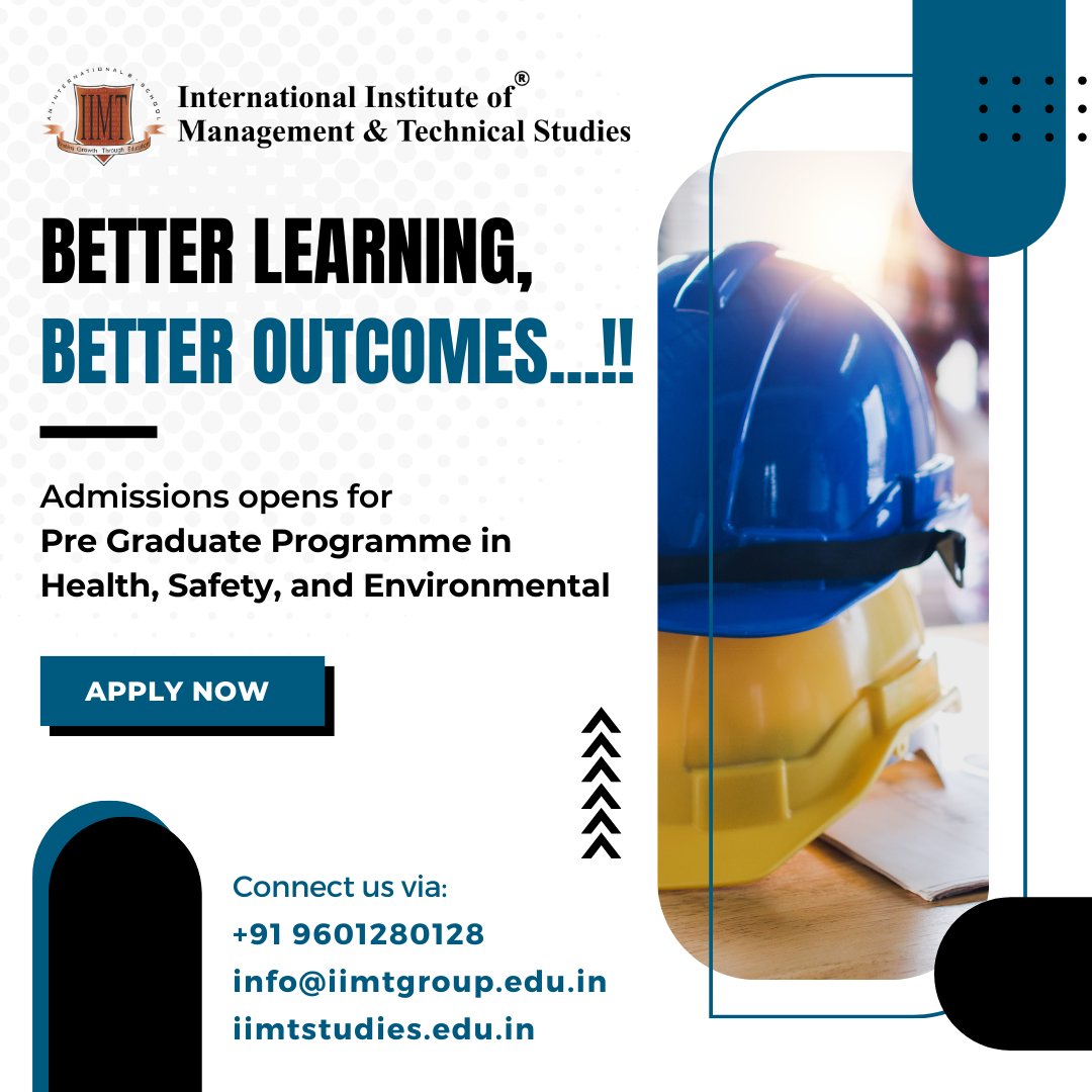 IIMTStudies's tweet photo. #eLearning #Onlineclass #studyonline #graduateprogrammes #certification #certifiedcourses #onlineeducation #EduQual #accreditation #Engineering #management #professionalcourses #graduatecourses #health #safety #environmental #Learn #SQA #education #educational #institute https://t.co/KX3mgpgaEw
