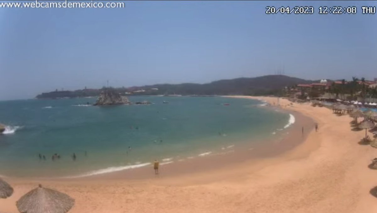 webcamsdemexico's tweet photo. Bahía de #Tangolunda #Huatulco, #Oaxaca.
Temperatura actual: 32° C.
Sensación térmica: 38° C. 🥵🫠
https://t.co/9cbKLeprGp https://t.co/Dc5xYUOmbp