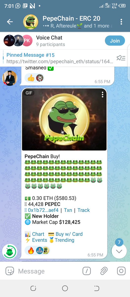 Caught an entry at 23k MCAP sitting ath of 128k MCAP sitting at 90k MCAP 
$PEPEC

t.me/PepeChainETH

dextools.io/app/en/ether/p…