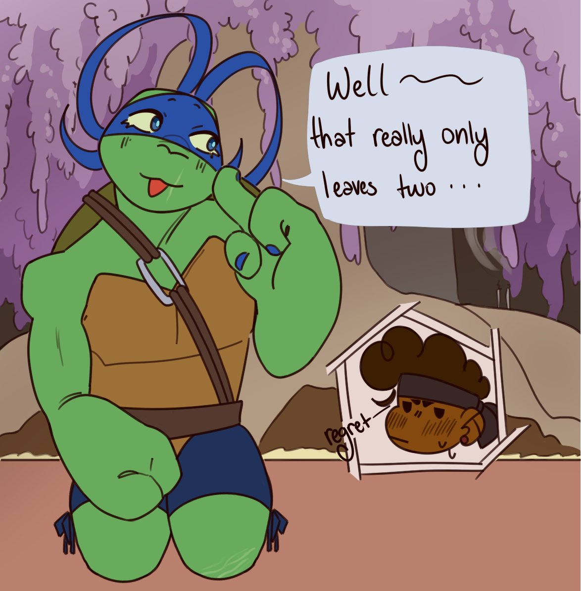 CuriouserAndCu9's tweet photo. A Little Talk (3/6) #tmnt2012 #caseyjones #Leonardo2012 #jonatello #caseytello
the circle saw most of this but i also realized ive been forgetting Leo's metal band thing tbh i think im gonna redo the turtles designs and make a proper one for casey and april https://t.co/ILjieYsPFJ