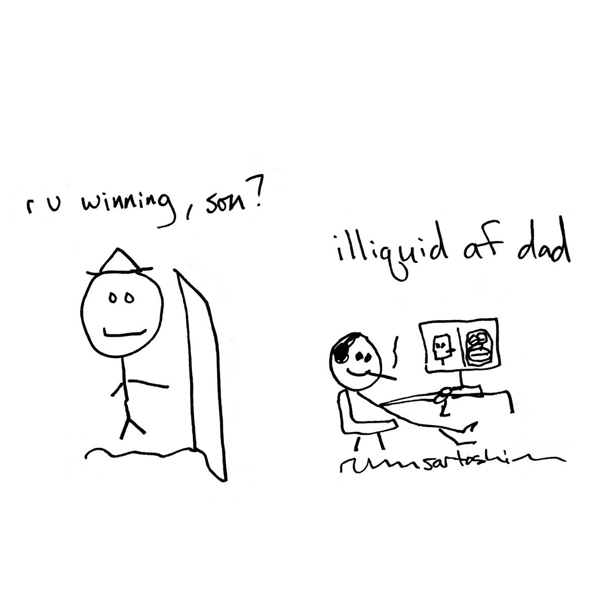 funghibull's tweet photo. Might fuck around and auction off my early Sartoshi 1/1 to help fund a new szn of art collecting 🤔

“illiquid af” by @sartoshi_rip https://t.co/xTuvhH3iF0