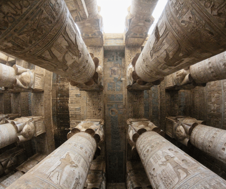 The Temple at Dendera, one of the the many optional excursions on our tours. Along with the amazing scenes on the ceiling, you can visit the location of the original Zodiac Sign. 
#zodiac
#dendera
#egypt
#luxurytour
#5star