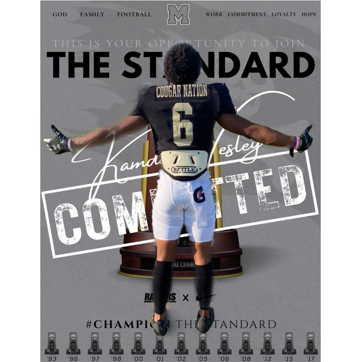 COMMITTED 👏🏽🟣⚫️<a href="/Coach_allendl/">Dan Allen</a> <a href="/CoachGeoffDartt/">Geoff Dartt</a> <a href="/MountUnionFB/">Mount Union Football</a> <a href="/TCougarfootball/">TCHS Cougar Football</a> #GoFor6™️ #6takeover <a href="/Jnfltch/">Jonathan Fletcher</a> <a href="/Bgrady21/">Coach Grady</a>