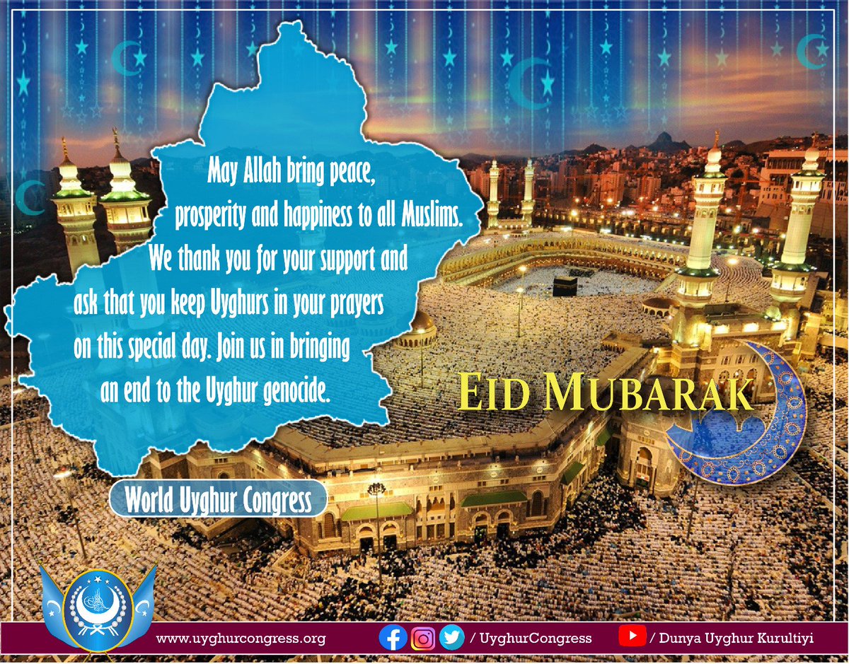 #Uyghur #Eid #Mubarek #WUC  #DUK #DUQ #HeytMubarek #RozaHeyt #Islam #Muslim #UyghurGenocide  #Uygur  #уйғур #Bayram  #ئۇيغۇر