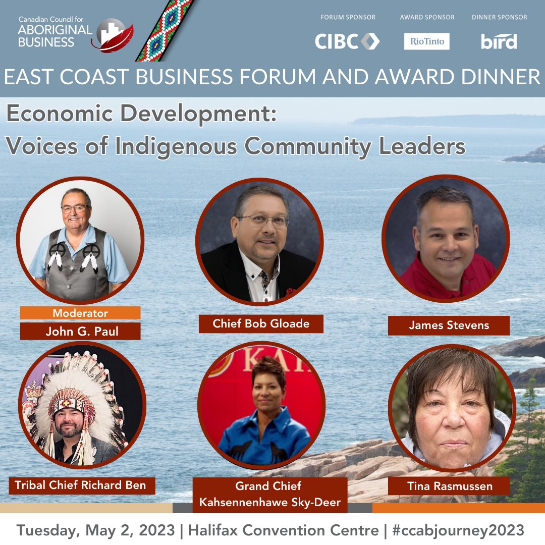 Hear from Chiefs and community leaders at CCAB’s East Coast Business Forum on May 2nd, 2023! They’ll be sharing their experiences and strategies on achieving economic prosperity. Gain valuable insights and get inspired with us. 

Get your tickets now!  bit.ly/3h49MTo