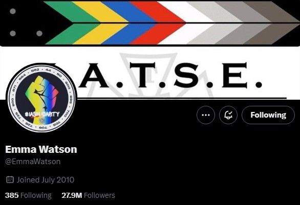 Emma Watson didn't pay for the blue check-mark 🤣