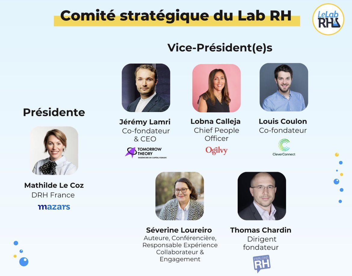 Très fière d’accompagner le développement de <a href="/LeLabRH/">Le Lab RH</a> au sein de cette nouvelle instance nommée par la Présidente <a href="/CozMathilde/">Mathilde LE COZ</a> !

#innovationRH #RH #lelabrh